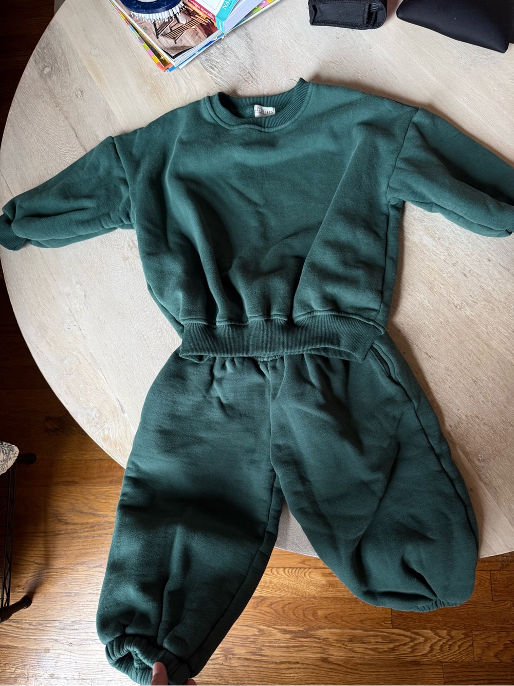 Fostered Collection Dark Green Sweat Set